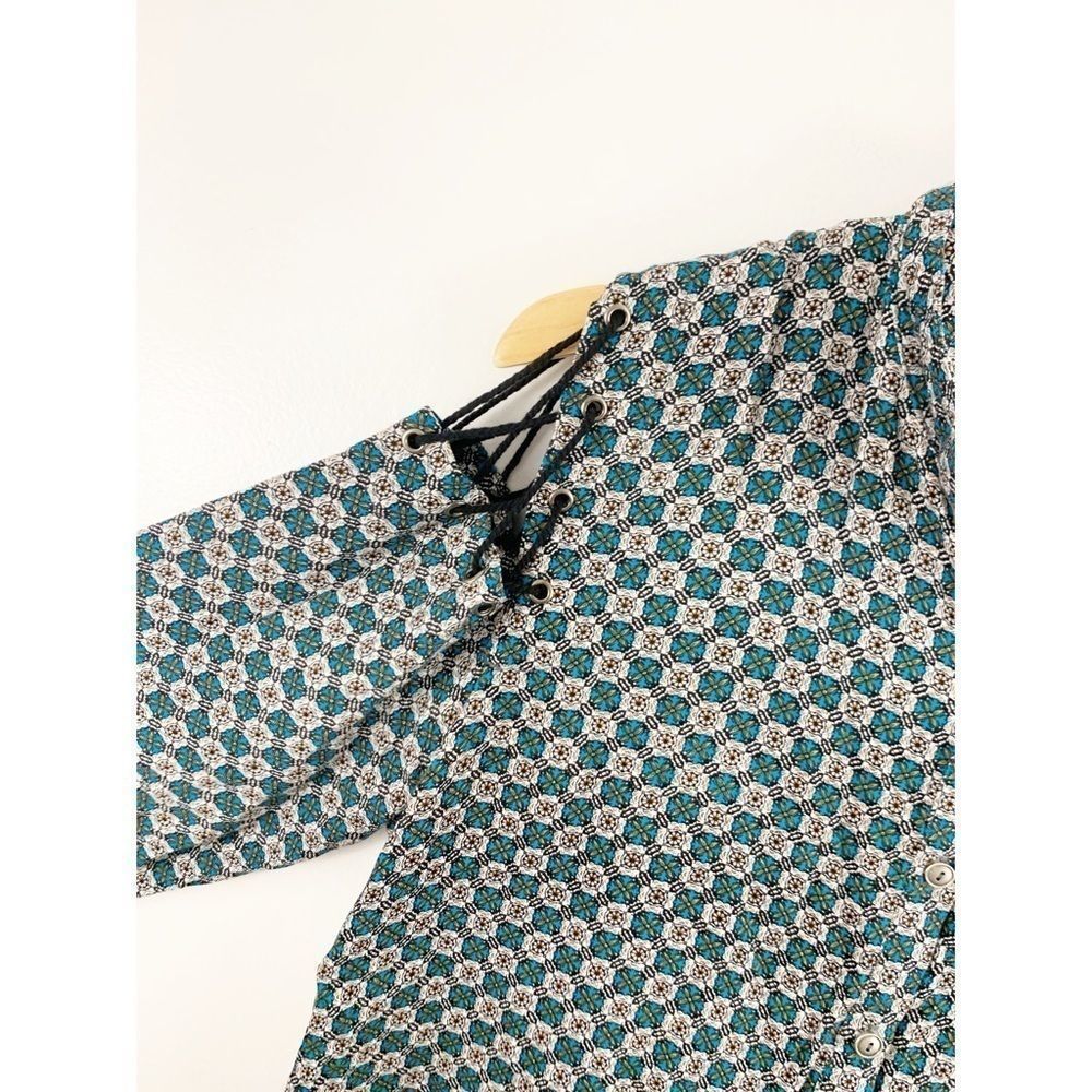 Gildedintent Cold Shoulder Button Down Shirt - image 3